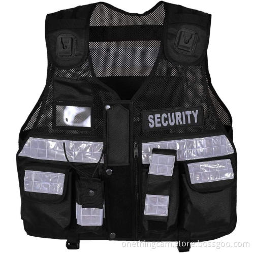 Hi Viz Tactical Vest Security Reflective Safety Vest With for Enforcement
